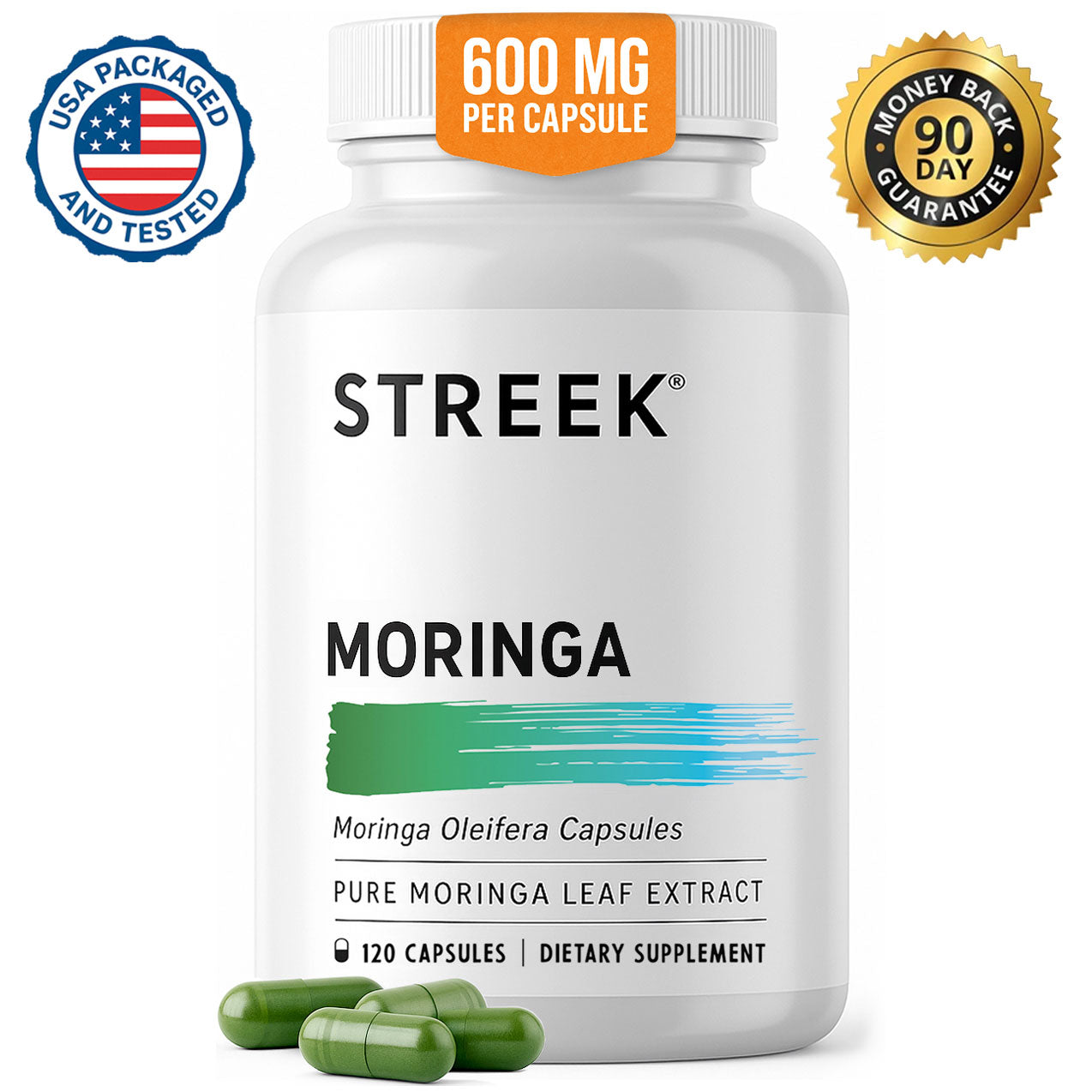 Streek Moringa Powder Capsules