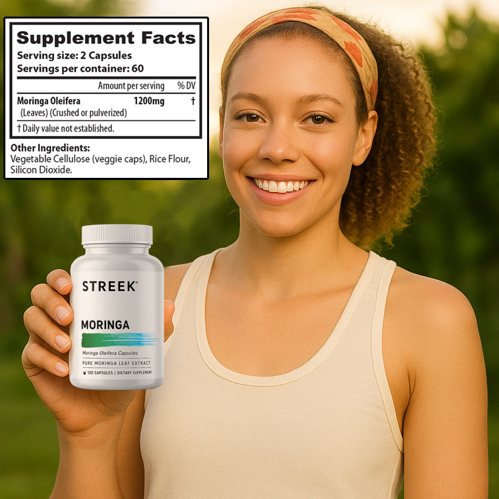 Streek Moringa Powder Capsules